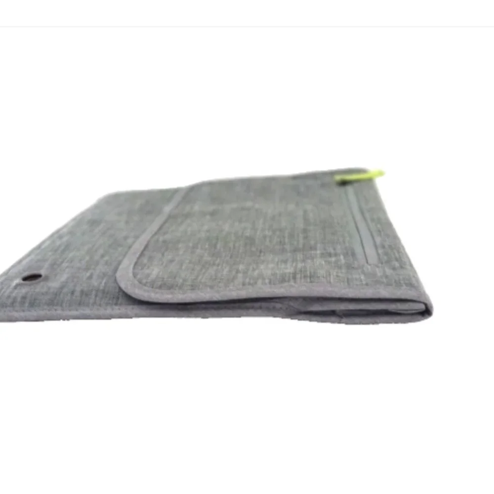 So Mine Tech Organizer Travel Portfolio Tablet Carry Case Gray Lime NWT 11x11